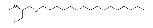 1-邻十六基-2-邻甲基-sn-甘油结构式