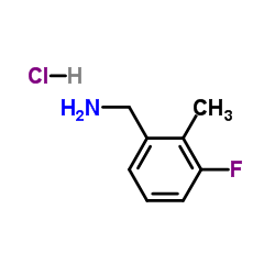 1-(3-Fluoro-2-methylphenyl)methanamine hydrochloride (1:1)结构式