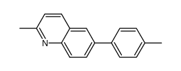 2-methyl-6-(4-tolyl)quinoline结构式