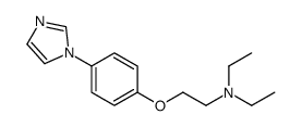 N,N-diethyl-2-(4-imidazol-1-ylphenoxy)ethanamine Structure