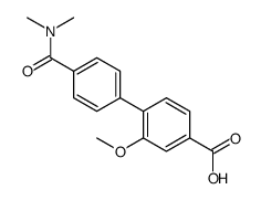 4-[4-(dimethylcarbamoyl)phenyl]-3-methoxybenzoic acid Structure