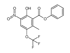 phenyl 2-hydroxy-6-methyl-3-nitro-5-(trifluoromethoxy)benzoate Structure