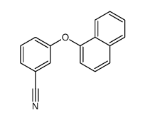 3-(1-萘氧基)苯甲腈结构式