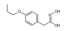 2-(p-Propoxyphenyl)acetohydroxamic acid Structure