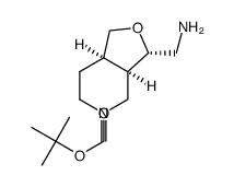 Rel-(3S,3aR,7aR)-tert-butyl 3-(aminomethyl)hexahydrofuro[3,4-c]pyridine-5(3H)-carboxylate Structure