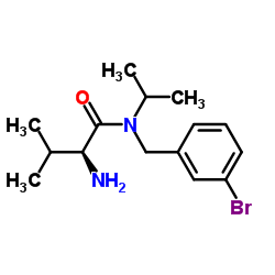 N-(3-Bromobenzyl)-N-isopropyl-L-valinamide结构式