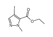 ethyl 4-iodo-1-methyl-1H-pyrazole-5-carboxylate结构式