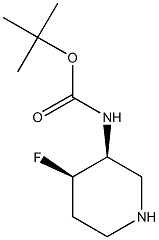 (3S,4R)--3-(BOC-氨基)-4-氟哌啶图片