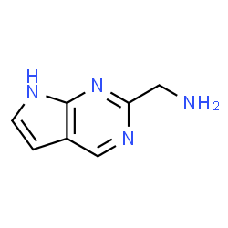 7H-吡咯并[2,3-d]嘧啶-2-基甲胺结构式