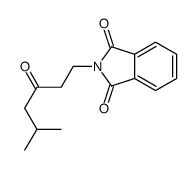 2-(5-methyl-3-oxohexyl)isoindole-1,3-dione Structure