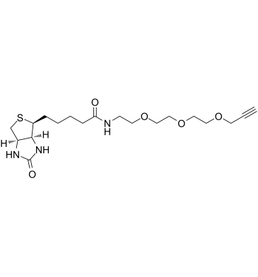 Biotin-PEG3-propargyl Structure