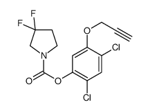 (2,4-dichloro-5-prop-2-ynoxyphenyl) 3,3-difluoropyrrolidine-1-carboxylate Structure