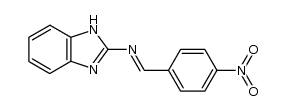 N-(4-nitrobenzylidene)-1H-benzo[d]imidazol-2-amine结构式