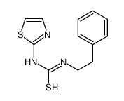 1-(2-phenylethyl)-3-(1,3-thiazol-2-yl)thiourea结构式