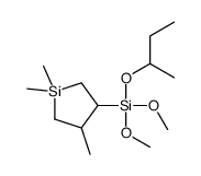 butan-2-yloxy-dimethoxy-(1,1,4-trimethylsilolan-3-yl)silane结构式