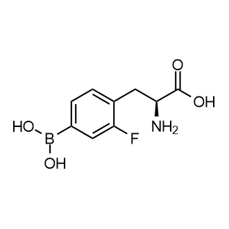 (S)-2-氨基-3-(4-硼-2-氟苯基)丙酸结构式