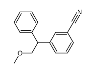 3-(2-methoxy-1-phenylethyl)benzonitrile Structure