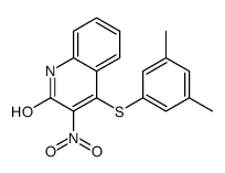 4-(3,5-dimethylphenyl)sulfanyl-3-nitro-1H-quinolin-2-one Structure