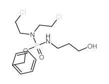 Phosphordiamidic acid, N, N-bis (2-chloroethyl)-N-(3-hydroxypropyl)-, benzyl ester结构式