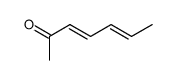 3,5-Heptadien-2-one, (3E,5E)- (9CI) Structure