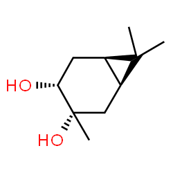 (1alpha,3alpha,4alpha,6alpha)-3,7,7-trimethylbicyclo[4.1.0]heptane-3,4-diol structure