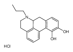 (6aR)-6-propyl-5,6,6a,7-tetrahydro-4H-dibenzo[de,g]quinoline-6-ium-10,11-diol,chloride Structure