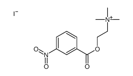 trimethyl-[2-(3-nitrobenzoyl)oxyethyl]azanium,iodide Structure