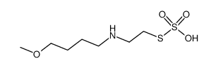 Thioschwefelsaeure-S-<2-(4-methoxy-butylamino)-ethyl>-ester Structure