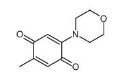 2-methyl-5-morpholin-4-ylcyclohexa-2,5-diene-1,4-dione结构式