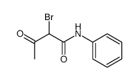 2-bromo-3-oxo-N-phenylbutyramide结构式