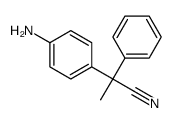 2-(4-aminophenyl)-2-phenylpropanenitrile Structure