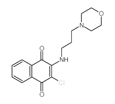 1,4-Naphthalenedione,2-chloro-3-[[3-(4-morpholinyl)propyl]amino]-结构式