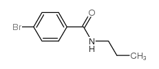 N-丙基-4-溴苯甲酰胺结构式