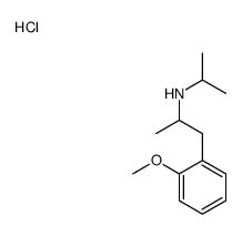 1-(2-methoxyphenyl)-N-propan-2-ylpropan-2-amine,hydrochloride结构式