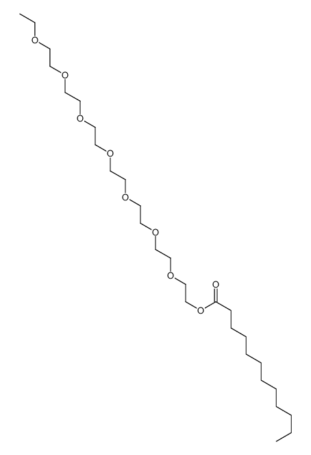 2-[2-[2-[2-[2-[2-(2-ethoxyethoxy)ethoxy]ethoxy]ethoxy]ethoxy]ethoxy]ethyl dodecanoate Structure