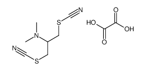 [2-(dimethylamino)-3-thiocyanatopropyl] thiocyanate,oxalic acid Structure