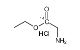 glycine ethyl ester hydrochloride, [glycine 1-14c] Structure