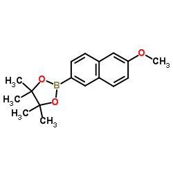 2-(6-methoxy-2-naphthalenyl)-4,4,5,5-tetramethyl-1,3,2-dioxaborolane Structure