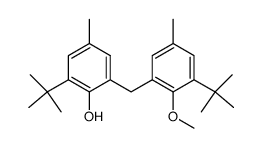 6-tert-butyl-2-(2'-methoxy-3'-tert-butyl-5'-methylbenzyl)-4-methylphenol结构式