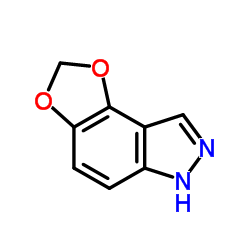 6H-[1,3]Dioxolo[4,5-e]indazole结构式