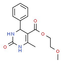 2-methoxyethyl 6-methyl-2-oxo-4-phenyl-1,2,3,4-tetrahydro-5-pyrimidinecarboxylate picture