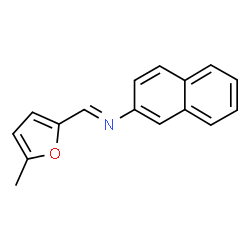 N-[(5-methyl-2-furyl)methylene]-2-naphthalenamine structure