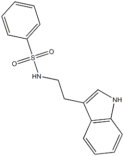 n-[2-(1h-indol-3-yl)ethyl]benzenesulfonamide structure