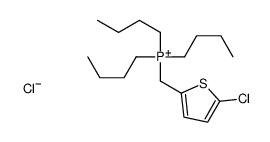 tributyl-[(5-chlorothiophen-2-yl)methyl]phosphanium,chloride Structure