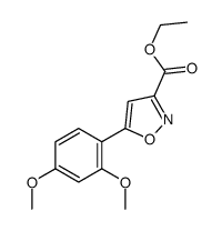 5-(2,4-DIMETHOXYPHENYL)-3-ISOXAZOLECARBOXYLIC ACID ETHYL ESTER structure