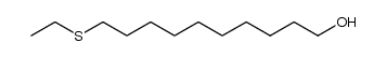 10-ethylthio-1-decanol Structure