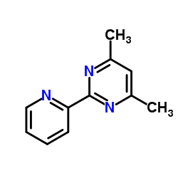 4,6-Dimethyl-2-(2-pyridinyl)pyrimidine结构式