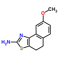 8-METHOXY-4,5-DIHYDRO-NAPHTHO[1,2-D ]THIAZOL-2-YLAMINE结构式