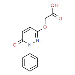 2-[(6-OXO-1-PHENYL-1,6-DIHYDRO-3-PYRIDAZINYL)OXY]ACETIC ACID Structure