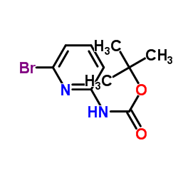 6-溴-2-叔丁氧羰基氨基吡啶结构式